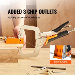VEVOR Pocket Hole Jig Kit, 34 Pcs Pocket Hole Jig System with 11