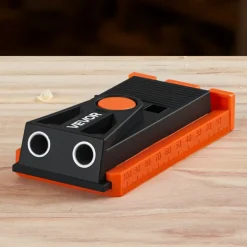 VEVOR Pocket Hole Jig Kit, 1/2 to 1-1/2 in Adjustable, Mini Jig Pocket Hole System with Step Drill, Hex Wrench, Drill Stop Ring, Square Drive Bit, and Screws, Reinforced Nylon Frame, for Woodworking