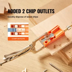 VEVOR Pocket Hole Jig, 56 Pcs Mini Jig Pocket Hole System with 9
