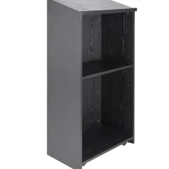 VEVOR Podium Stand, 47 in Hostess Stand with 4 Rolling Wheels, Wood Podium with Storage Shelves, and Slant Desktop, Lecterns & Podiums for Church, Office, School, Home, Black