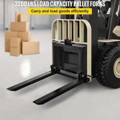 VEVOR 3 Point Hitch Pallet Fork 2000lbs, Fork Attachment for Category 1 Tractor, 25.5''x22''x41'', Steel Tractor Heavy Equipment Attachment, for Tractor, Skid Steer Loader