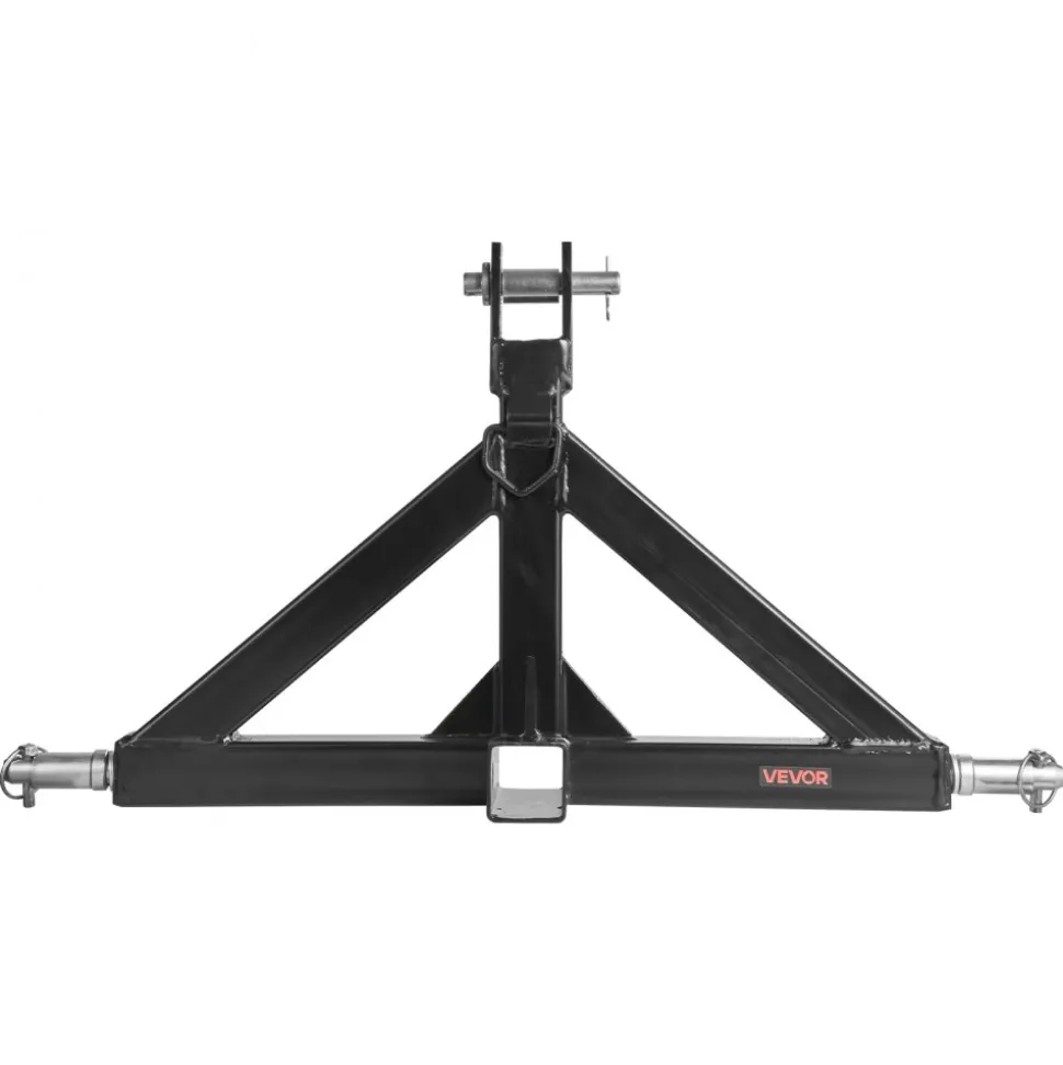 VEVOR 3 Point Hitch Receiver with 2 in Receiver, 3pt Quick Hitch Attachment, 3,000 lbs Capacity, Heavy Duty Tractor Tow Drawbar Adapter, Compatible with Kubota, Mahindra, John Deere, Massey Ferguson