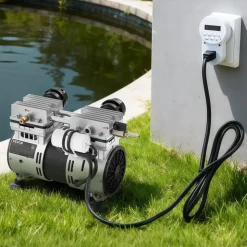 VEVOR Pond Aerator, 6.7CFM 1 HP Air Compressor, Lake Aerator for Ponds up to 3 Acres, Overheat Protection & Anti-Backflow Valve, 745W Powerful Motor, Pond Aeration Pump for Water Oxygen Circulation