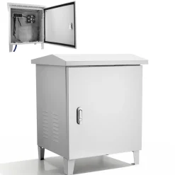 VEVOR Pond Aerator Weatherproof Outdoor Cabinet, Housing for Pond Aerator with Cooling Fan & AC Power Outlet, 16.9 x 19.7 x 22.8 in, Water Garden Aeration Box, Fits Most Aeration Compressors