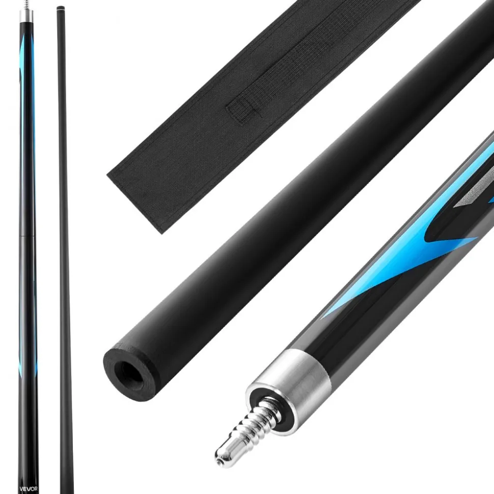 VEVOR Pool Cue, 1 Piece Jump Break Cue, 58 inch & 19.5 oz Break Cues Pool Stick, Breaks Stick with Carbon Fiber Shaft & Maple Cues Butt, Heavy Hitter Breaks Jump Billiard Cue for Adult, Home, Office