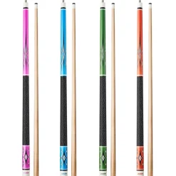VEVOR Pool Cue, 4 Pieces Pool Stick, 58 inch Canadian Maple Wood Billiard Pools Stick with ABS Connection Ring, Cues Sticks for Professional Pool Table, Bar, Home, Office, 18 oz, 19 oz, 20 oz, 21 oz