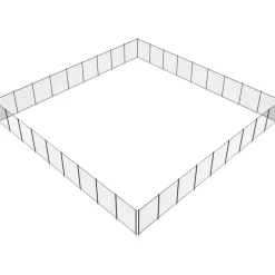 VEVOR Pool Fence, 4 x 108 FT Pool Fences for Inground Pools, Removable Child Safety Pool Fencing, Easy DIY Installation Swimming Pool Fence, 340gms Teslin PVC Pool Fence Mesh Protects Kids and Pets