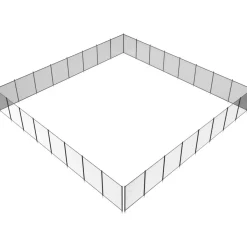 VEVOR Pool Fence, 4 x 96 FT Pool Fences for Inground Pools, Removable Child Safety Pool Fencing, Easy DIY Installation Swimming Pool Fence, 340gms Teslin PVC Pool Fence Mesh Protects Kids and Pets
