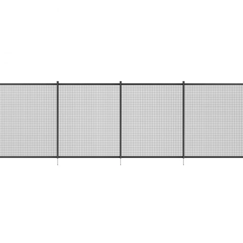VEVOR Pool Fence, 4 x 96 FT Pool Fences for Inground Pools, Removable Child Safety Pool Fencing, Easy DIY Installation Swimming Pool Fence, 340gms Teslin PVC Pool Fence Mesh Protects Kids and Pets