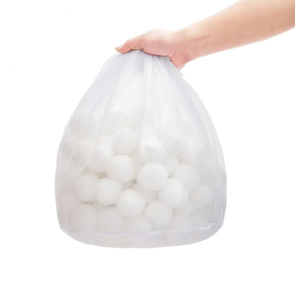 VEVOR Pool Filter Balls for Sand Filter, 3.5 lbs, Filter Balls Replace Pool Filter Sand, Reusable Polyester Fiber Filter Media Balls with Wash Bag, for Swimming Pool Above Ground Pool Aquarium Tank