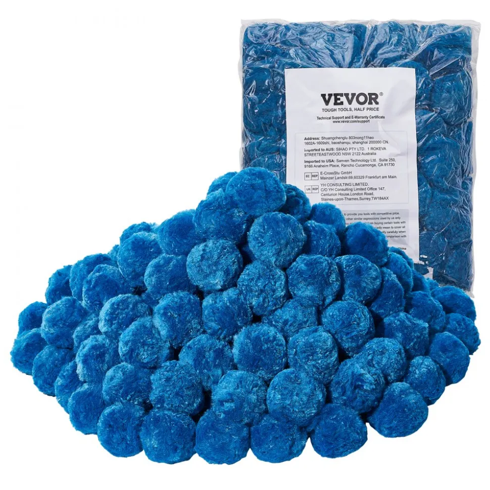 VEVOR Pool Filter Balls for Sand Filter, 1.5 lbs, Filter Balls Replace Pool Filter Sand, Reusable Blue Polyester Fiber Filter Media with Wash Bag, for Swimming Pool Aquarium Tank Above Ground Pool