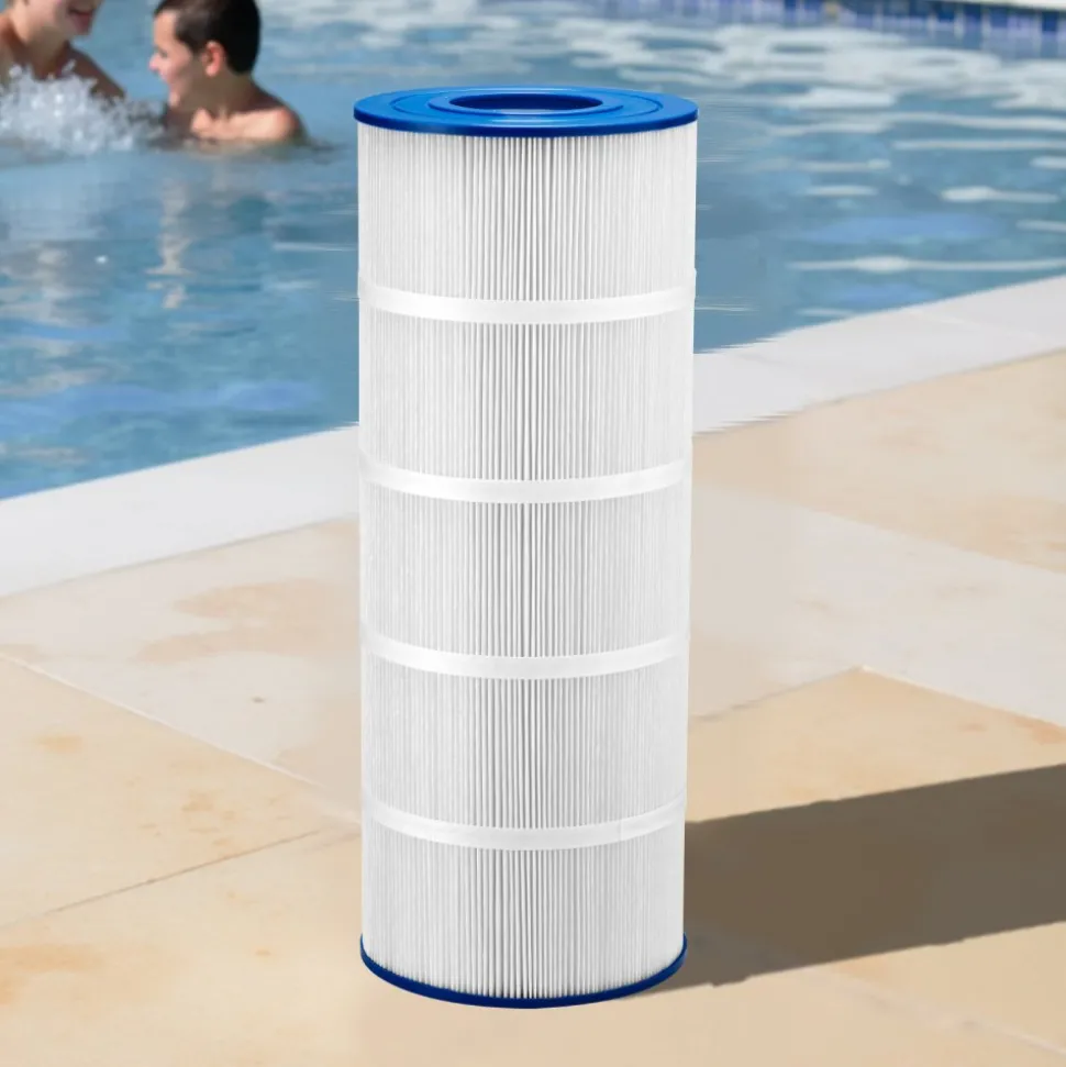 VEVOR Pool Filter Cartridge, 120 Sq. Ft Spa Hot Tub Filter Cartridge Replacement, Compatible with Hayward CX1200RE, Pleatco PA120, Unicel C-8412, Secure for Kids & Pet, Trilobal Pleated, Easy to Clean