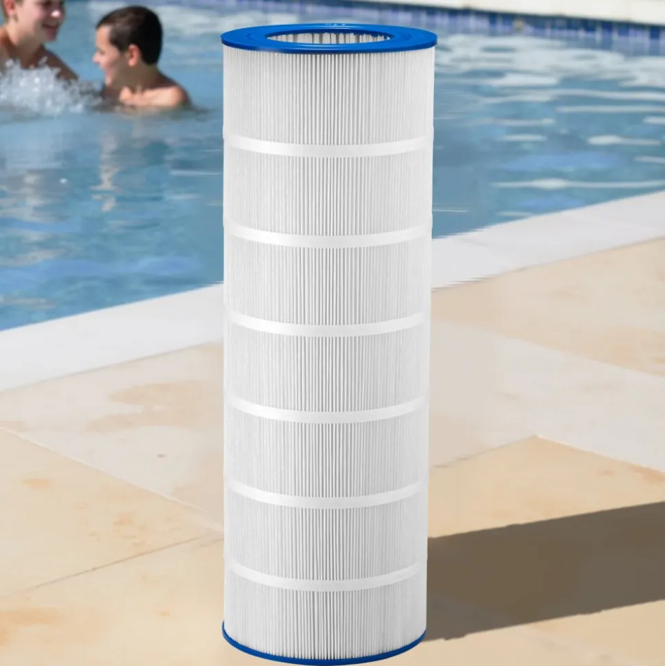 VEVOR Pool Filter Cartridge, 150 Sq. Ft Spa Hot Tub Filter Cartridge Replacement, Compatible with Pentair R173216, Pleatco PAP150, Secure for Kids & Pet, Trilobal Pleated, Easy to Clean