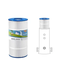 VEVOR Pool Filter Cartridge, 90 Sq. Ft Spa Hot Tub Filter Cartridge Replacement, Compatible with Hayward C900, Hayward CX900RE, Secure for Kids & Pet, Trilobal Pleated, Easy to Clean