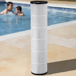 VEVOR Pool Filter Cartridge, 4x 130 Sq. Ft, Spa Hot Tub Filter Cartridge Replacement, Compatible with Pentair CCP520, R173578,  PCC130, Secure for Kids & Pet, Trilobal Pleated,  Easy to Clean