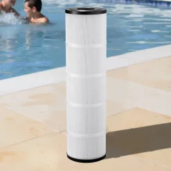 VEVOR Pool Filter Cartridge, 4x 105 Sq. Ft, Spa Hot Tub Filter Cartridge Replacement, Compatible with Pentair CCP420, Pleatco PCC80-PAK4l, Secure for Kids & Pet, Easy to Clean