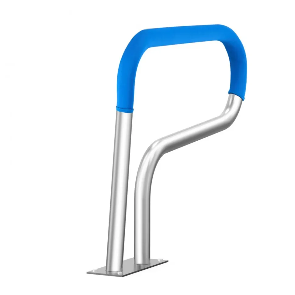 VEVOR Pool Handrail, 32 x 23 inch Pool Railing, Stainless Steel with Base Plate for Indoor/Outdoor Pools,Swimming Pool Safety Railing for Decks,Rust-Proof Grab Bar w/ Grip Cover&Accessories for Spas