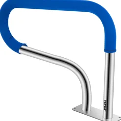 VEVOR Pool Handrail, 32 x 22.5 Swimming Pool Stair Rail, 304 Stainless Steel Stair Pool Hand Rail Rated 375lbs Load Capacity, Pool Rail with Quick Mount Base Plate, and Complete Mounting Accessories