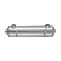 VEVOR Pool Heat Exchanger, 210K BTU Swimming Pool Heater Exchanger, 316L Stainless Steel Construction, High Efficiency Water to Water Transfer Heating System for Spa, Hot Tub, Indoor/Outdoor, Silver