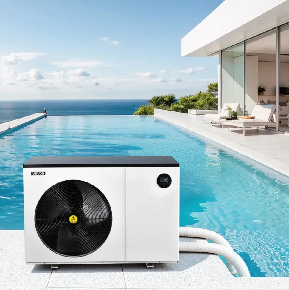 VEVOR Pool Heat Pump Max 93390 BTU, Electric Pool Heater for Above & In-Ground Up to 22455 Gallons, All-DC Inverter Technology, WiFi & App Remote Control, Multiple Protection for Swimming Parties