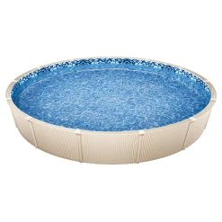 VEVOR Pool Liner, 30ft Round Pool Liner, Uinbead Style, Durable Vinyl Pool Liner, Standard Gauge, 52in Wall Height, Pool Liner Replacement for Steel Sided Above-Ground Swimming Pools