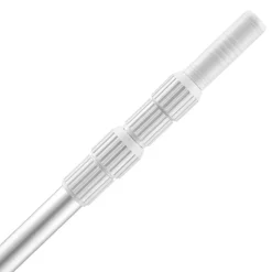 VEVOR Pool Pole, 3.4 to 15 Ft Telescoping Swimming Pool Cleaning Poles, Professional Adjustable Telescopic Pole with 2 Extension Poles, Heavy Duty Cleaner Stick for Skimmer Net, Brush, Vacuum Head