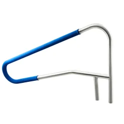 VEVOR Pool Rail, 54 x 32 inch Pool Handrail, 220 lbs Load Capacity Heavy Duty 304 Stainless Steel Swimming Handrail, Detachable Nonslip Sleeve, Recessed or Base Mount, for Poolside, Water Parks