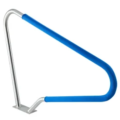 VEVOR Pool Rail, 48 x 36 inch Pool Handrail, 220 lbs Load Capacity Heavy Duty 304 Stainless Steel Swimming Handrail, Detachable Nonslip Sleeve, Rich Accessories, for Poolside, Water Parks, Spa Centers