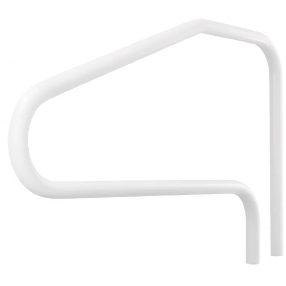 VEVOR Pool Rail, 48 x 32 inch Pool Handrail, 220 lbs Load Capacity Heavy Duty Stainless Steel Swimming Handrail, Seamless Welding, Recessed or Base Mount, for Poolside, Water Parks, Spa Centers
