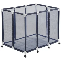 VEVOR Pool Storage Bin, 48 x 33 x 39 in, Rolling Pool Float Storage Organizer with Casters, Durable Plastic Frame, Poolside Toys Noodles Holder, Breathable Mesh Basket for Swimming Pools