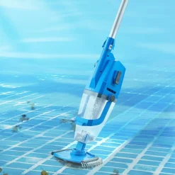 VEVOR Pool Vacuum, 26 GPM Handheld Cordless Hot Tub Vacuum with Extension Pole, for Deep Cleaning & Strong Suction, Rechargeable Pool Cleaner, Running up to 1Hour, for Above Ground/Inground Pool Spas
