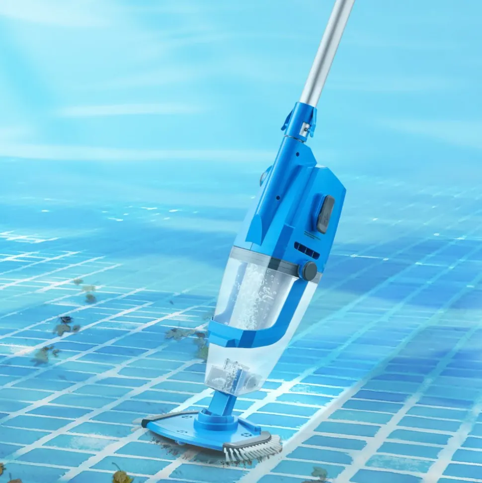VEVOR Pool Vacuum, 26 GPM Handheld Cordless Hot Tub Vacuum with Extension Pole, for Deep Cleaning & Strong Suction, Rechargeable Pool Cleaner, Running up to 1Hour, for Above Ground/Inground Pool Spas