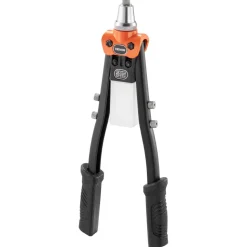 VEVOR Pop Rivet Gun Kit, with 230 Blind Rivets, Two-Handed Riveter with 5 Interchangeable Nosepieces, 5 Drill Bits, and a Carrying Case, Manual Riveting Tool for Metal, Automotive, Home, and DIY