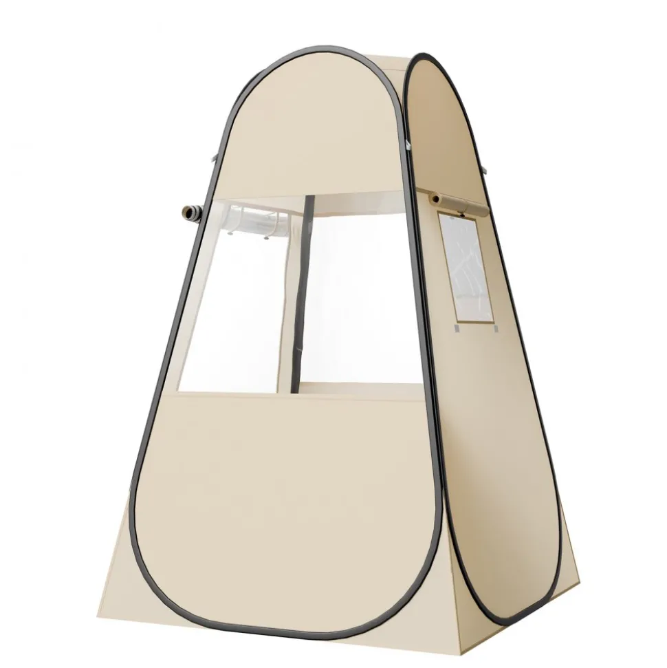 VEVOR Pop up Sports Tent, 47x47 in Clear Bubble Tent for 1 Person, Waterproof Outdoor Pod with Floor Mat & Top Cover, Garden Igloo Dome Tents Camping Shelter for Events Fishing Cheering