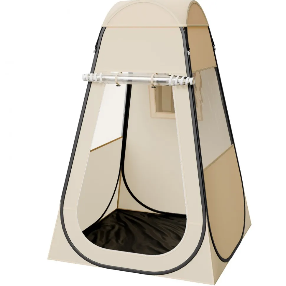 VEVOR Pop up Sports Tent, 47x47 in Clear Bubble Tent for 1 Person, Waterproof Outdoor Pod with Floor Mat & Top Cover, Garden Igloo Dome Tents Camping Shelter for Events Fishing Cheering