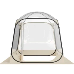 VEVOR Pop up Sports Tent, 72x72 in Clear Bubble Tent for 2-4 Persons, Waterproof Outdoor Pod with Floor Mat & Top Cover, Garden Igloo Dome Tents Camping Shelter for Events Fishing Cheering