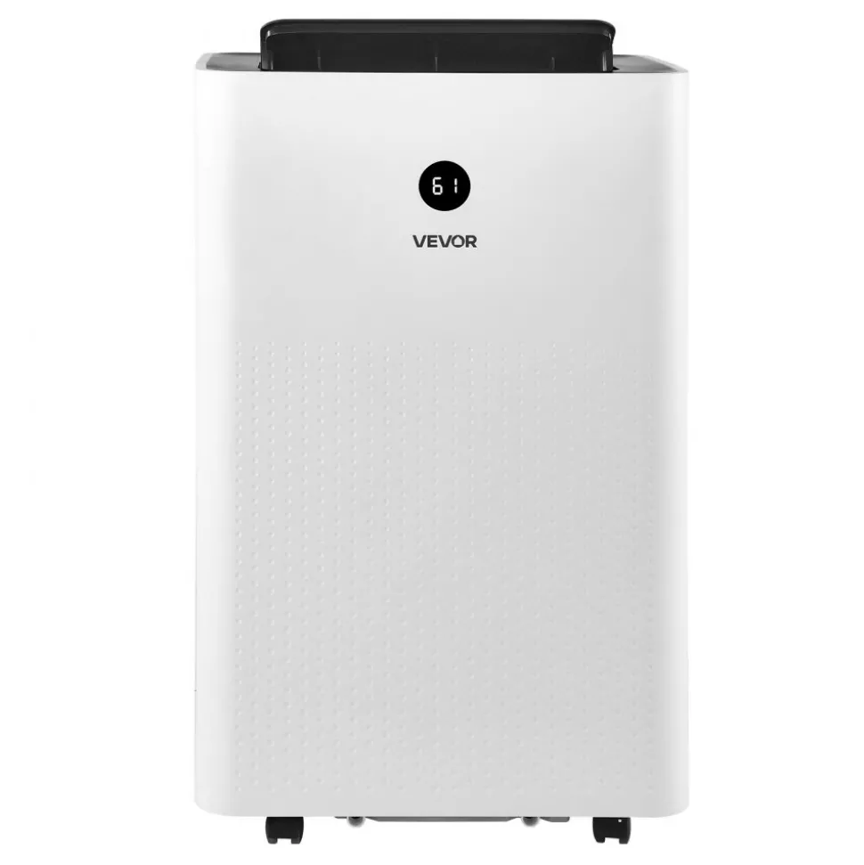 VEVOR Portable Air Conditioner, 14000 BTU ASHRAE (9800 BTU SACC) 4-in-1 Standing Cooling Ac Unit, LED Touch Panel & Remote Control, 24h Timer, Cooling, Dehumidifier, Fan, Sleep Mode for Room Indoor