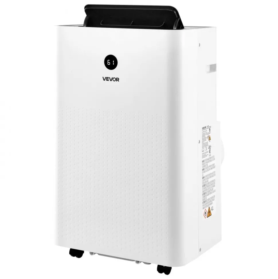 VEVOR Portable Air Conditioner, 14000 BTU ASHRAE (9800 BTU SACC) 4-in-1 Standing Cooling Ac Unit, LED Touch Panel & Remote Control, 24h Timer, Cooling, Dehumidifier, Fan, Sleep Mode for Room Indoor