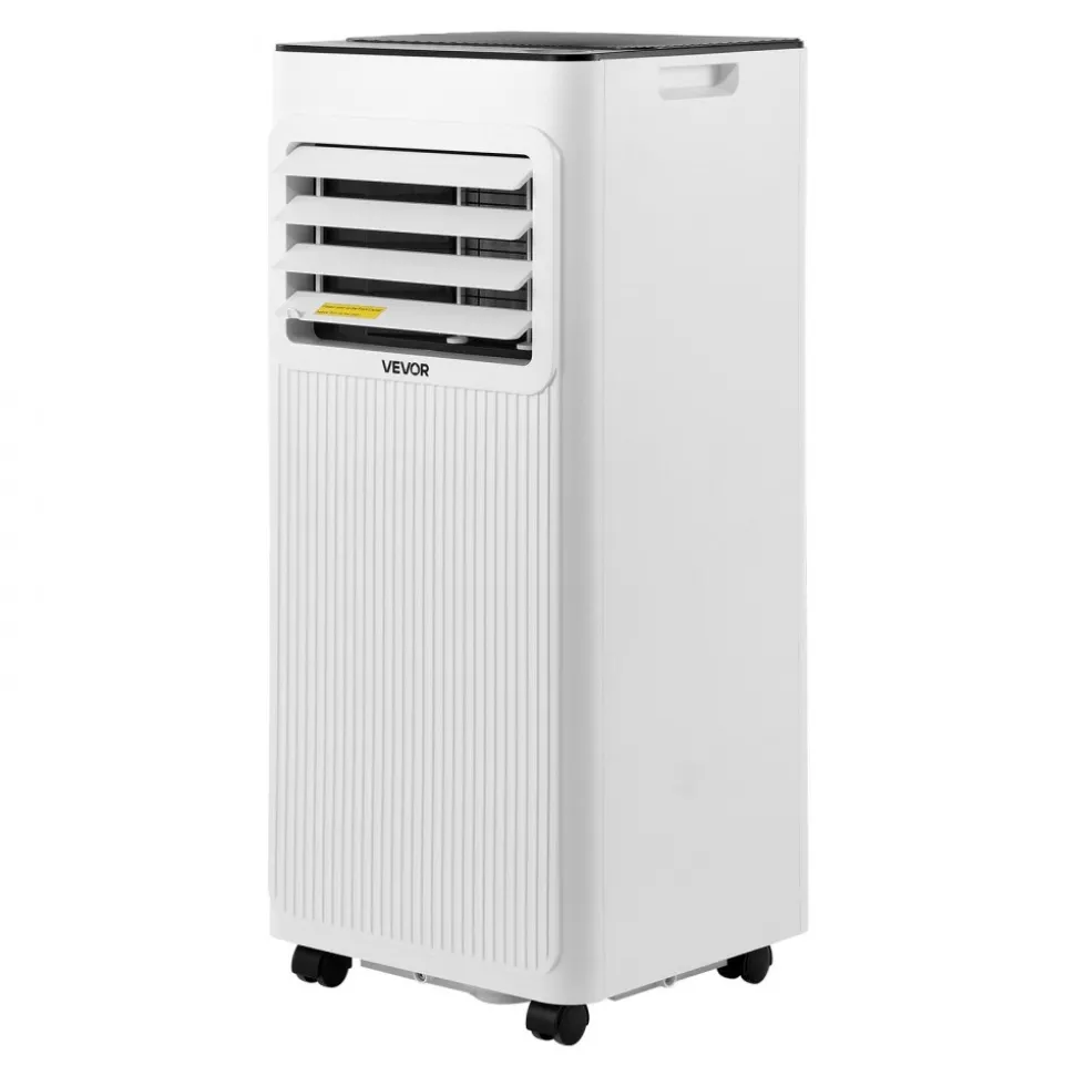 VEVOR Portable Air Conditioner, 10000 BTU ASHRAE (6000 BTU SACC) 3-in-1 Standing Cooling Ac Unit, with LED Touch Panel & Remote Control, 24h Timer, Cooling, Dehumidifier, Fan for Room Indoor, White