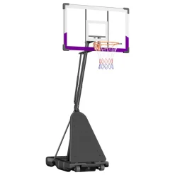 VEVOR Portable Basketball Stand, 10 ft Height Adjustment Basketball Hoop & Goal, Basketballs Hoop Outdoor with 48 inch PC Backboard for Kids, Adults in Schools, Parks, Indoor & Outdoor Use