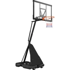 VEVOR Portable Basketball Stand, 8.04 to 10 ft Height Adjustment Basketball Hoop & Goal, Basketballs Hoop Outdoor with 44 inch PC Backboard for Kids, Adults in Schools, Parks, Indoor & Outdoor Use