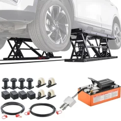 VEVOR Portable Car Lift, 7000 lbs Capacity, Heavy Duty Steel Truck Lift with 26.8