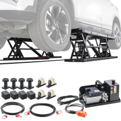 VEVOR Portable Car Lift, 9000 lbs Capacity, Heavy Duty Steel Truck Lift with 28