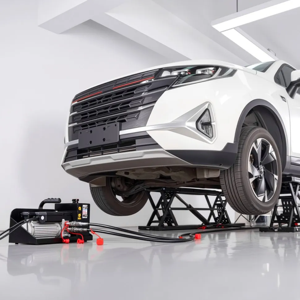 VEVOR Portable Car Lift, 9000 lbs Capacity, Heavy Duty Steel Truck Lift with 28" Max Height, 120V Power Unit, Wheels, 4 Rubber Pads & 4 Lifting Columns for Cars, SUVs, Trucks, Home Garage or Shop Use
