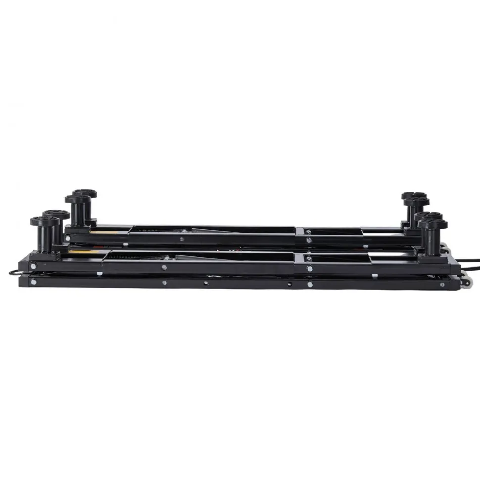 VEVOR Portable Car Lift, 9000 lbs Capacity, Heavy Duty Steel Truck Lift with 28" Max Height, 120V Power Unit, Wheels, 4 Rubber Pads & 4 Lifting Columns for Cars, SUVs, Trucks, Home Garage or Shop Use