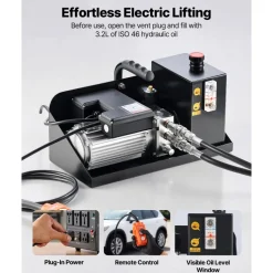 VEVOR Portable Car Lift, 9000 lbs Capacity, Heavy Duty Steel Truck Lift with 28