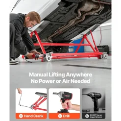 VEVOR Portable Car Lift, 4400 lbs Capacity, Heavy Duty Steel Quick Lift with 23