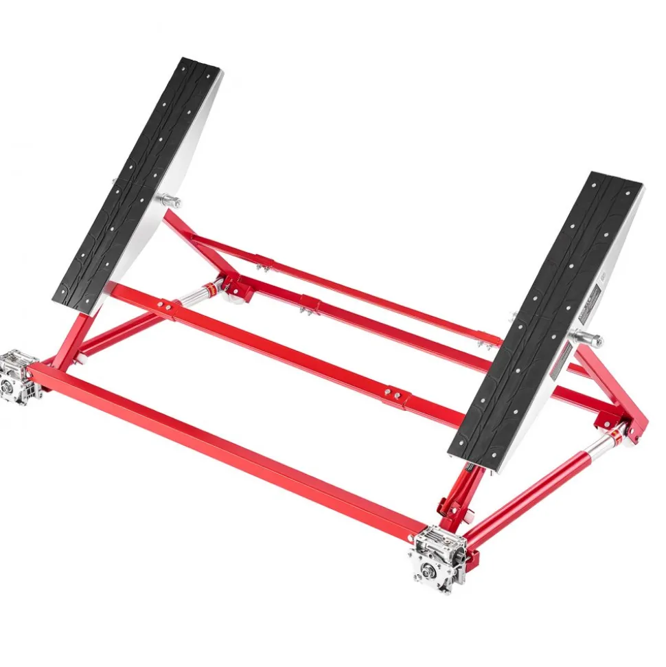 VEVOR Portable Car Lift, 4400 lbs Capacity, Heavy Duty Steel Quick Lift with 23" Max Height, Adjustable Width and Wheels, Manual Lifting for Cars, Compact SUVs, Mini Trucks, Home Garage or Shop Use