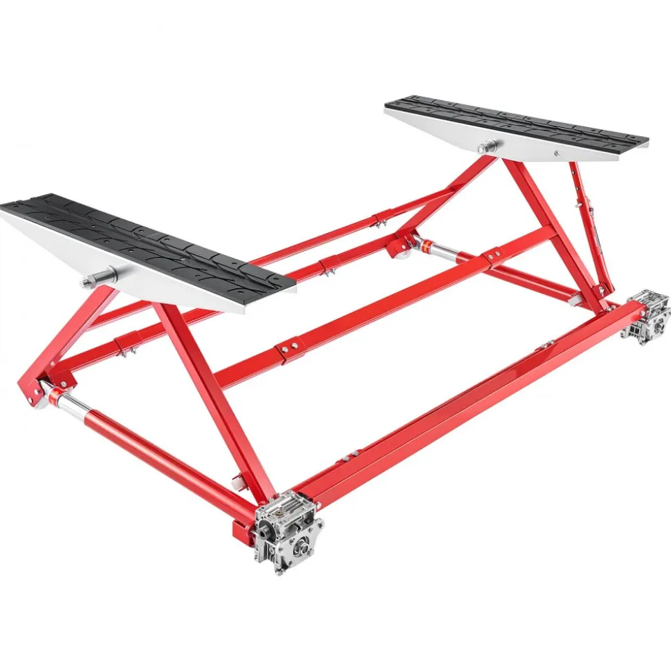 VEVOR Portable Car Lift, 4400 lbs Capacity, Heavy Duty Steel Quick Lift with 23" Max Height, Adjustable Width and Wheels, Manual Lifting for Cars, Compact SUVs, Mini Trucks, Home Garage or Shop Use