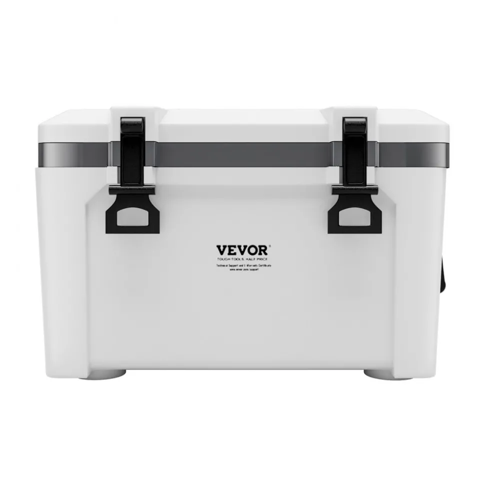 VEVOR Portable Cooler, 26 QT Hard Cooler with Ice Retention, Heavy-Duty Handles and Strap, Lightweight Rigid Material Insulated Portable Cooler, Suitable for Family Picnics and Short Trips